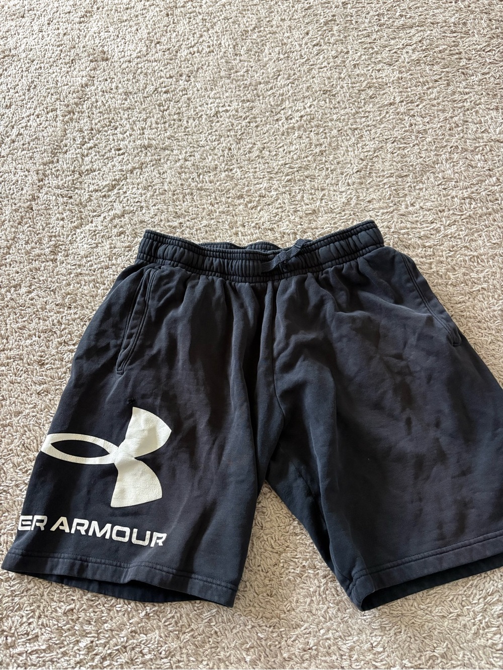 Under Armour Men’s Black Athletic Logo Shorts